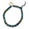 Peacock Faceted Olive Shaped Czech Glass Beads (1 strand/25 beads) (B616)